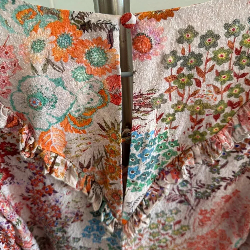 Ted Baker floral boho chic blouse, Ted Baker size 2 - Picture 4 of 9